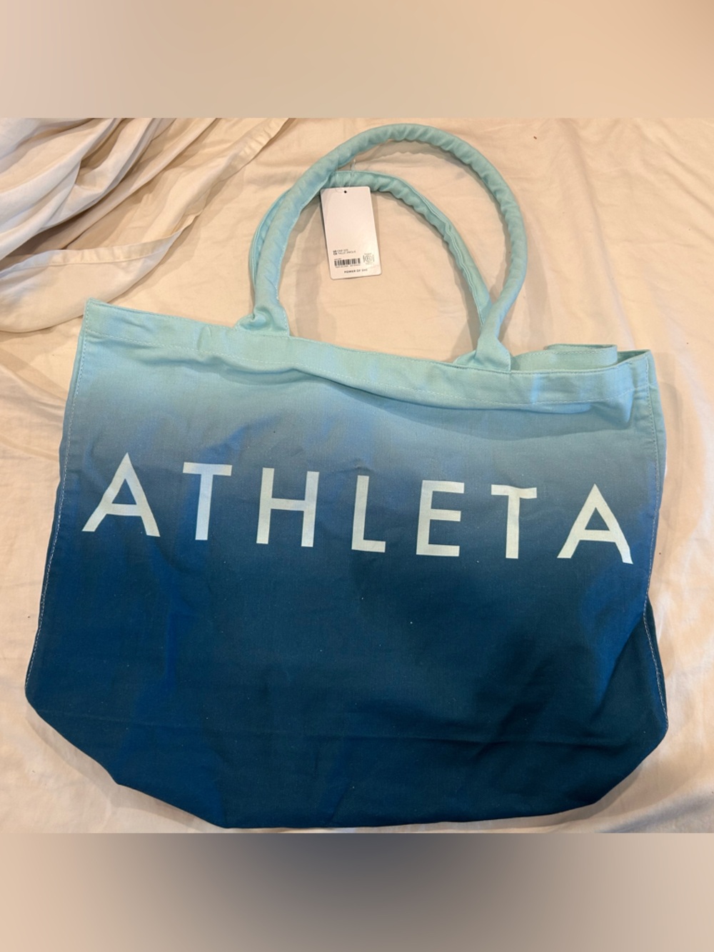 Athleta Ombre Teal to Navy Tote